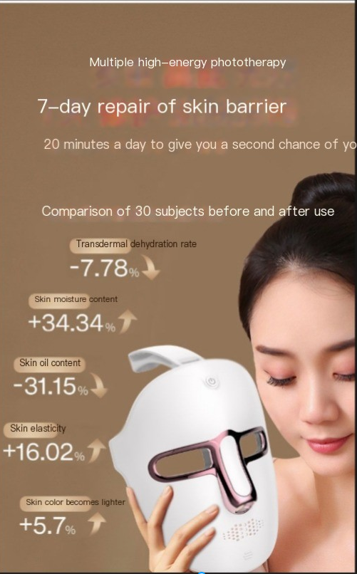 mascarilla facial led