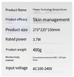 mascarilla facial led